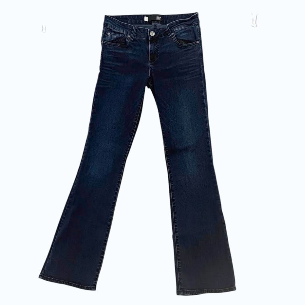 Kut From The Kloth Natalie High Rise Bootcut Jeans Womens 8 Dark Wash Stretch